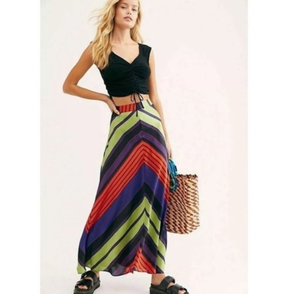 Free People Rio Silky Skirt. 2
